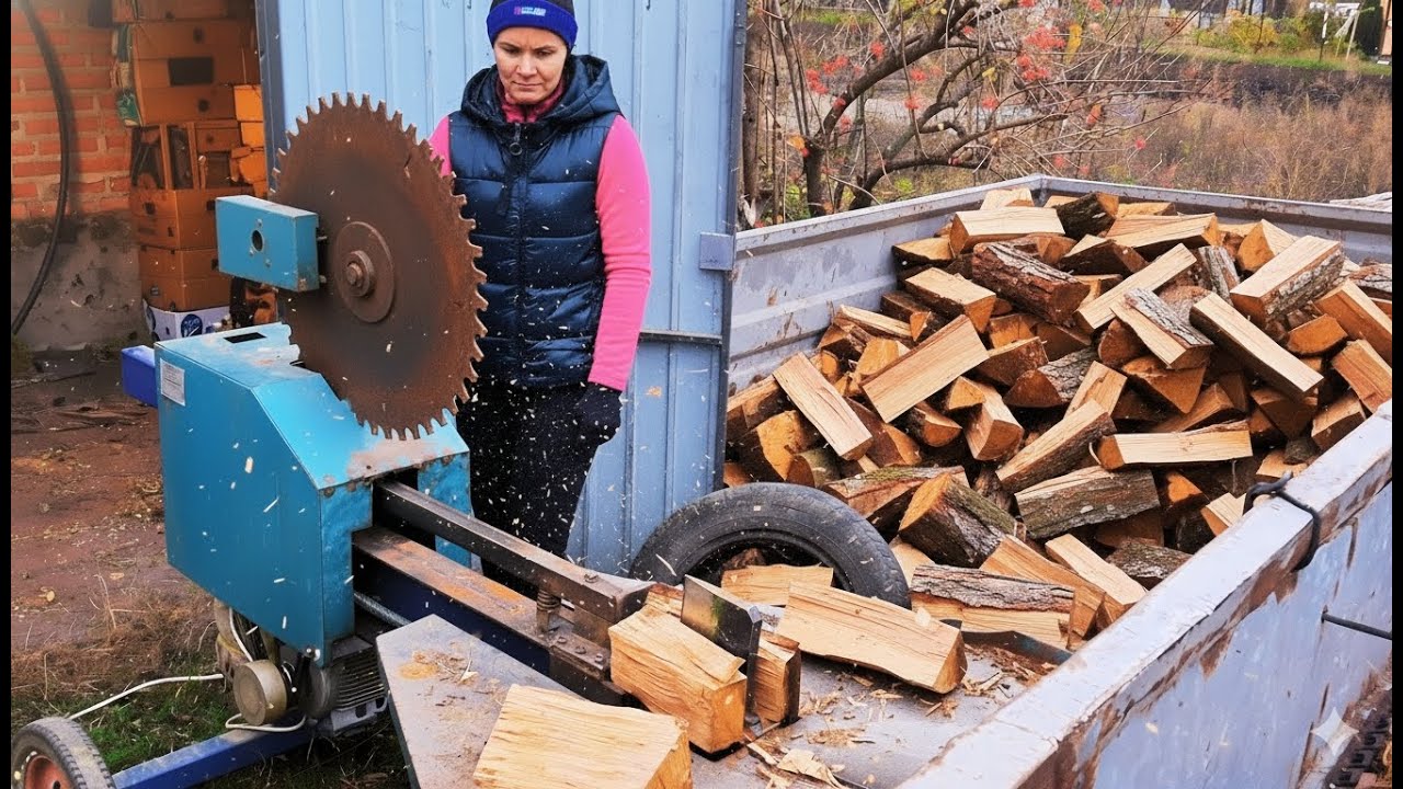 Cutting Firewood Alone for Winter | Her Rustic Life.