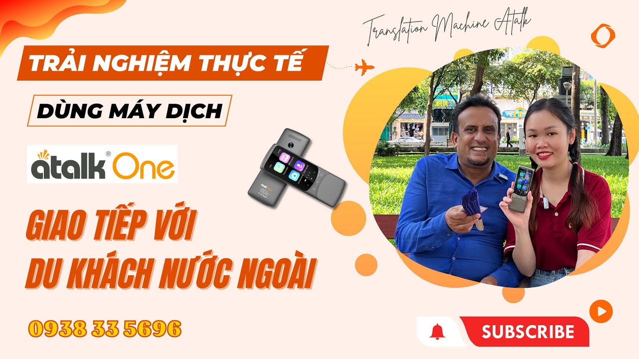 Test D&ugrave;ng M&aacute;y Dịch Ng&ocirc;n Ngữ Atalk One Giao Tiếp Với Du Kh&aacute;ch Nước Ngo&agrave;i ở C&ocirc;ng Vi&ecirc;n