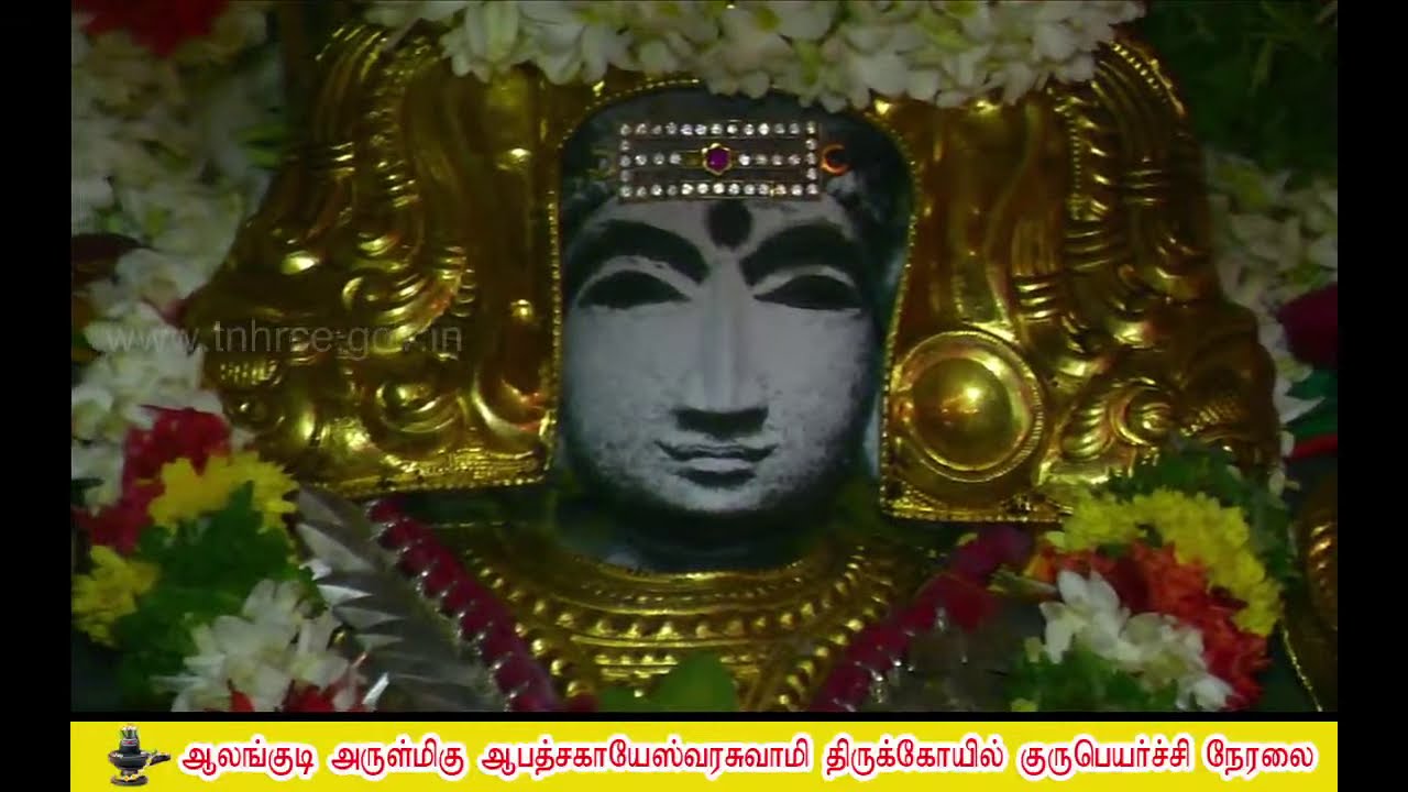 குரு பெயர்ச்சி சிறப்பு தீபாரதனை Alangudi  Gurubhavan  gurupeyarchi 2020