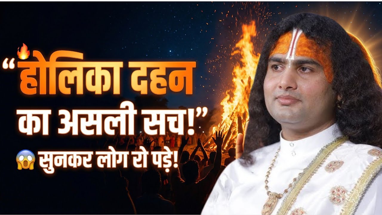 👉 होलिका दहन पर पूज्य अनिरुद्धाचार्य जी का भावुक संदेश | सुनकर लोगों की आँखों में आँसू आ गए |
