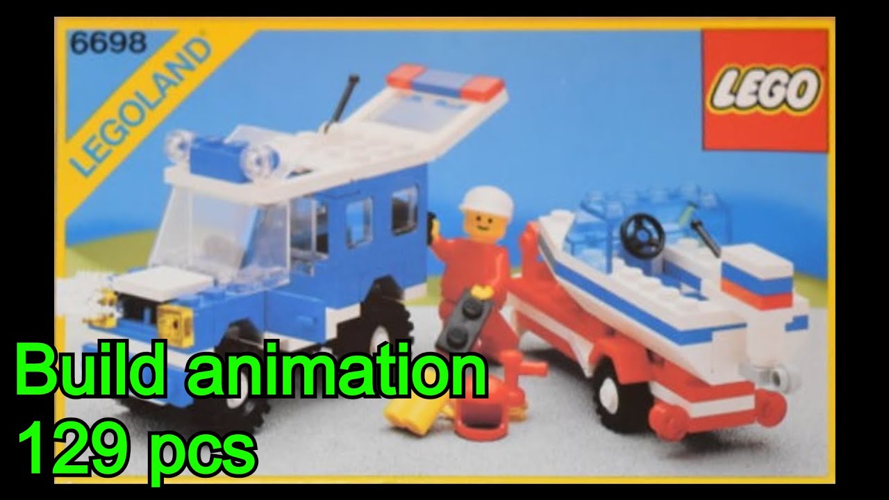 LEGO SET: 6698 - RV WITH SPEEDBOAT [1986]