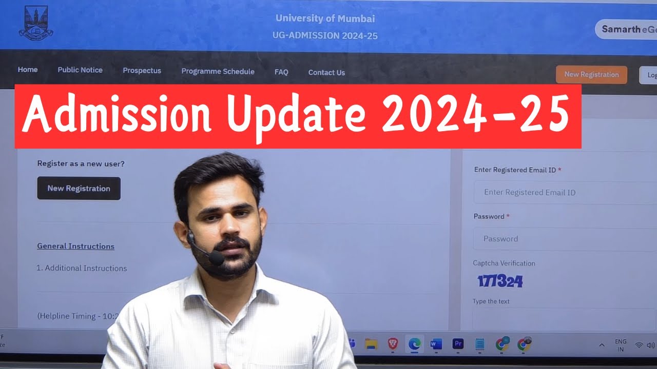 University of Mumbai Admission for Academic Year 2024-25