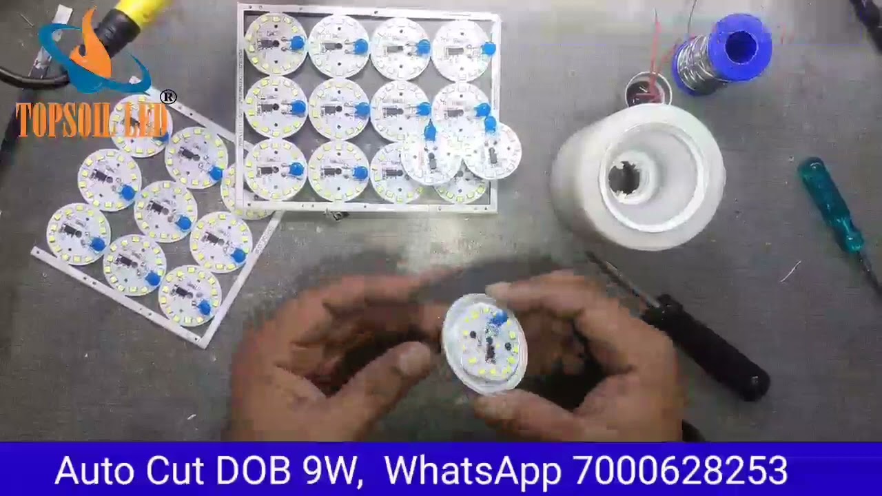 auto cut DOB led bulb raw material, auto cut LED Bulb driver, 9w bulb raw material,एलईडी बल्ब रॉ