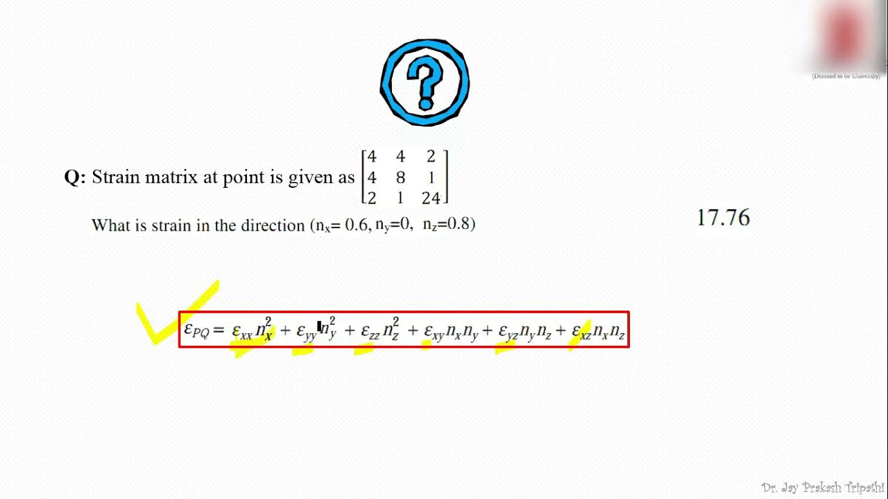 Analysis of strain. Part 2 Analysis of strain