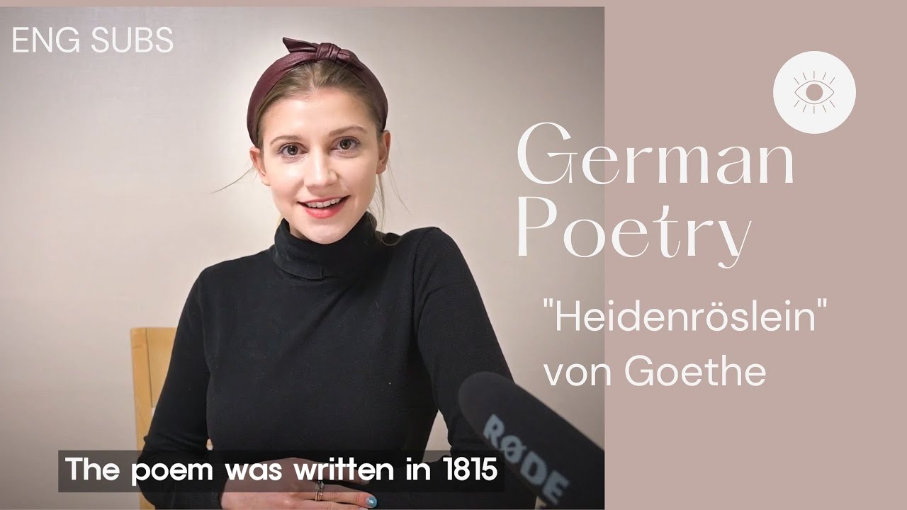 [Learn German with Poetry] Heidenröslein I Wild Rose // Reading Goethe's Poems 🇩🇪