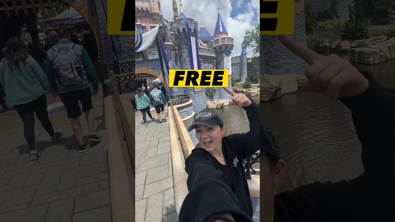 FREE things you can get at Disneyland 😱 #shorts #disney #free