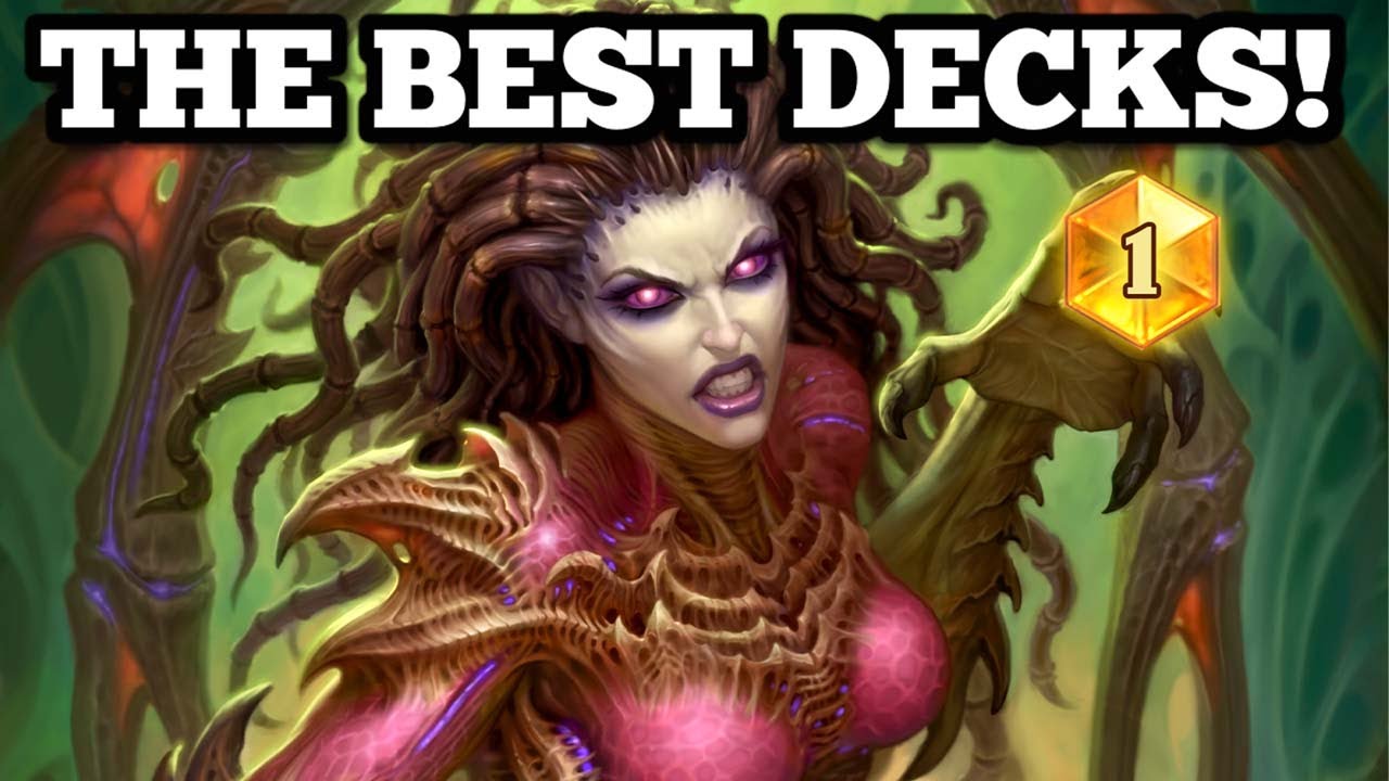 The MOST up to date FIVE BEST DECKS to get LEGEND in Heroes of StarCraft!