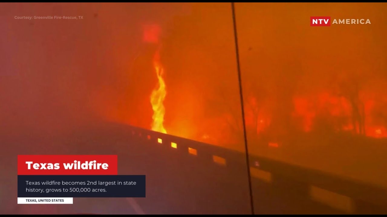 Wildfire grows into 2nd-largest in Texas history and briefly shuts down nuclear weapons facility