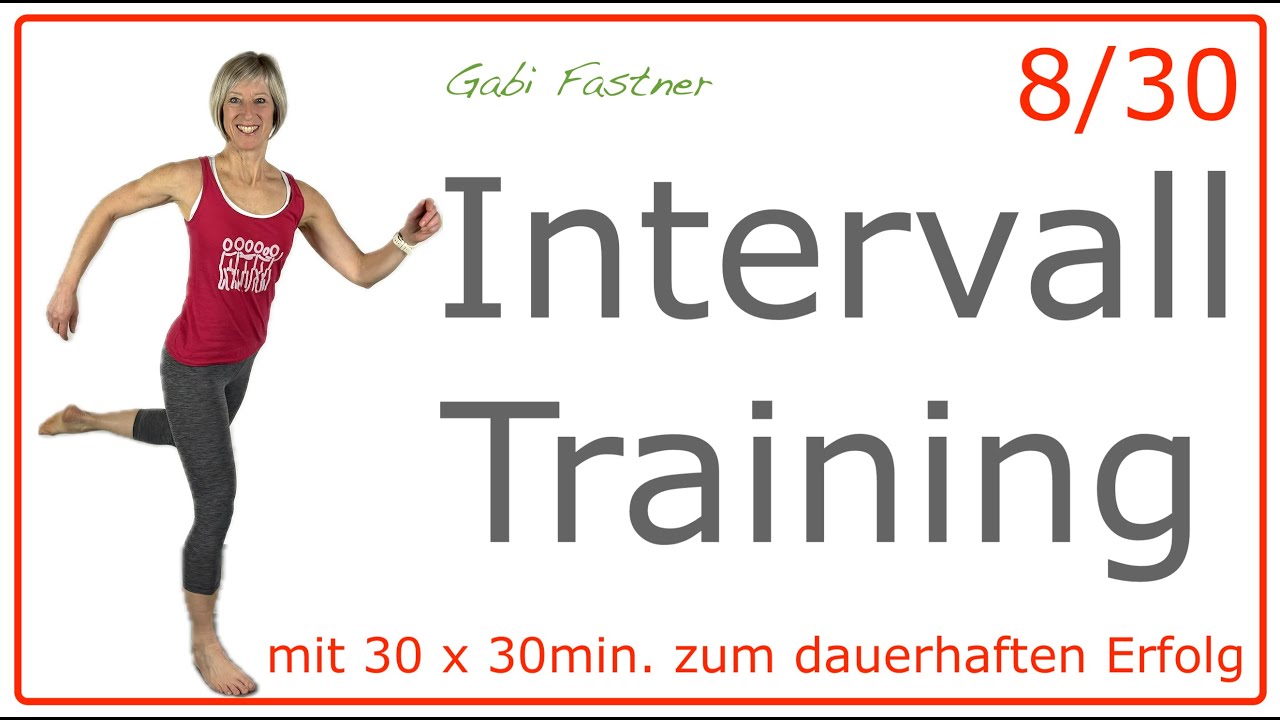 8/30 🍓30 min. Intervall Training | ca. 4000 Schritte & 300 Kcal verbrennen | o. Ger&auml;te, im Stehen