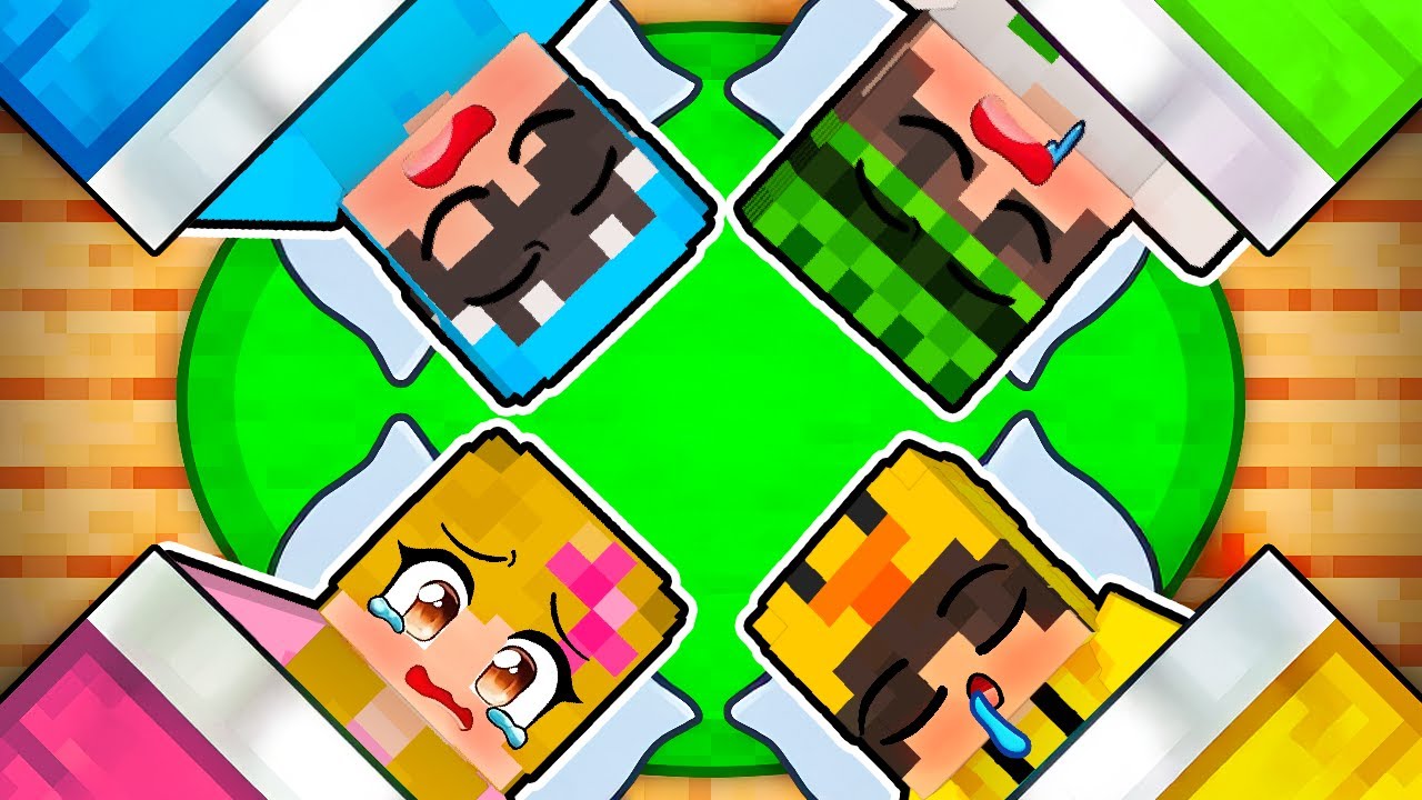 DEVOJKA SA DECACIMA NA PIDZAMA PARTY U MINECRAFTU!