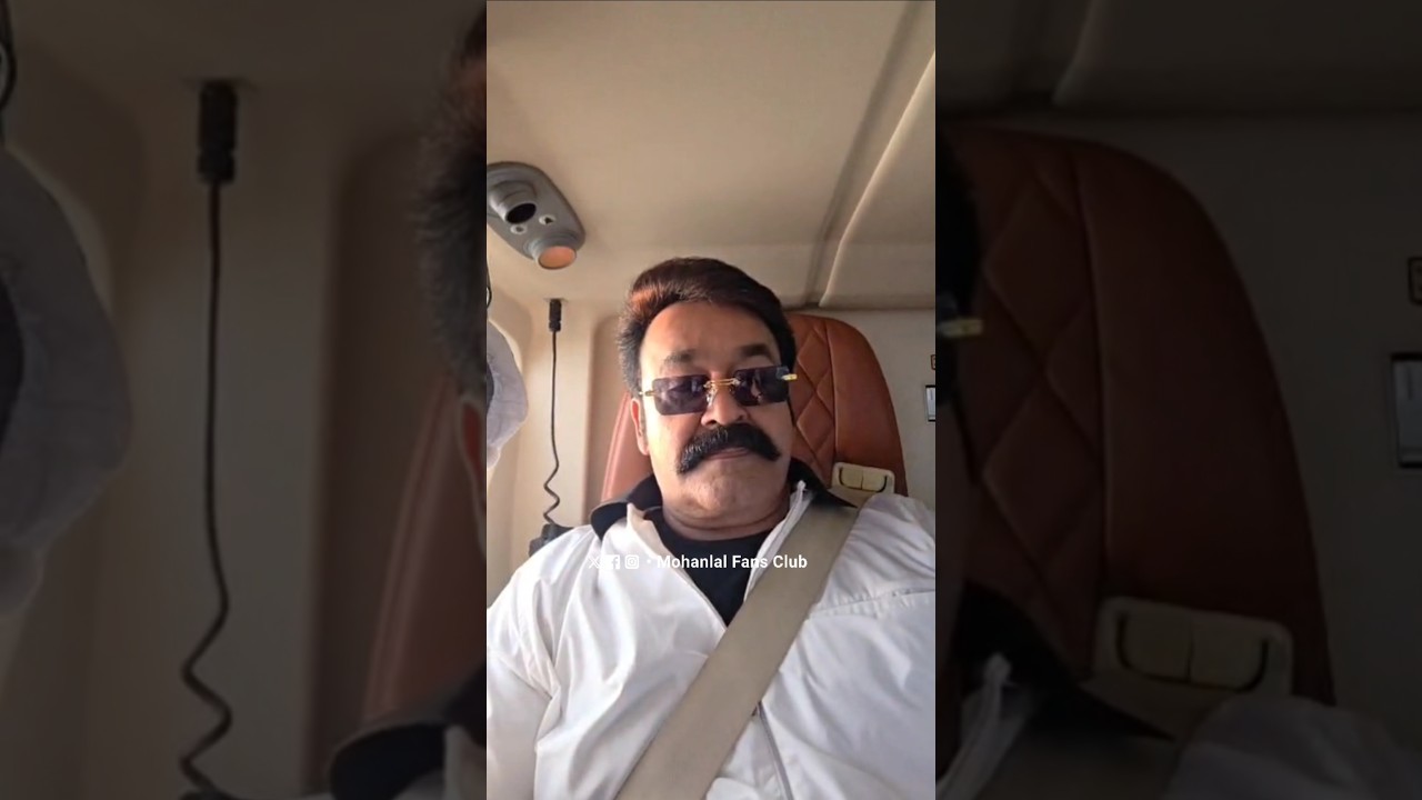 Off to Trivandrum 😎🔥#Mohanlal