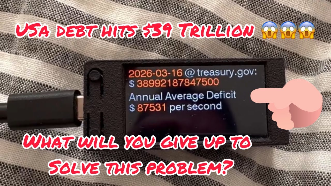 USA Debt $39,000,000,000,000/ What will you GIVE UP to fix the debt bomb?