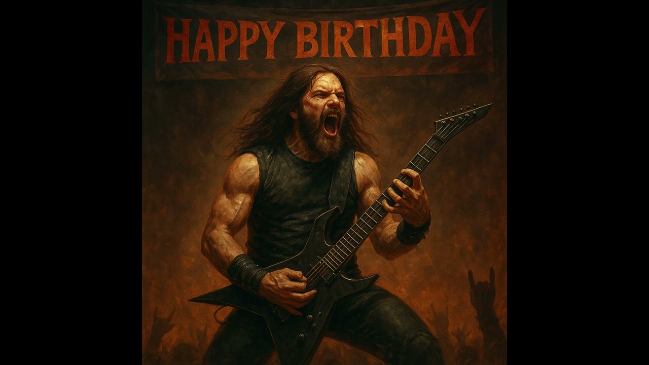 🎸 Happy Birthday (Metal Version) | Heavy Metal Birthday Song 🤘🔥