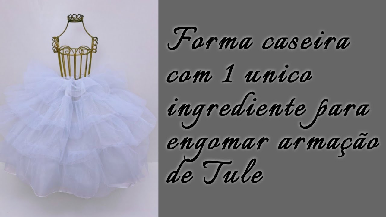 como #engomar facil e #Caseiro Armação/ Saiote de Tule para armar suas saias de #umbanda  #Candomble