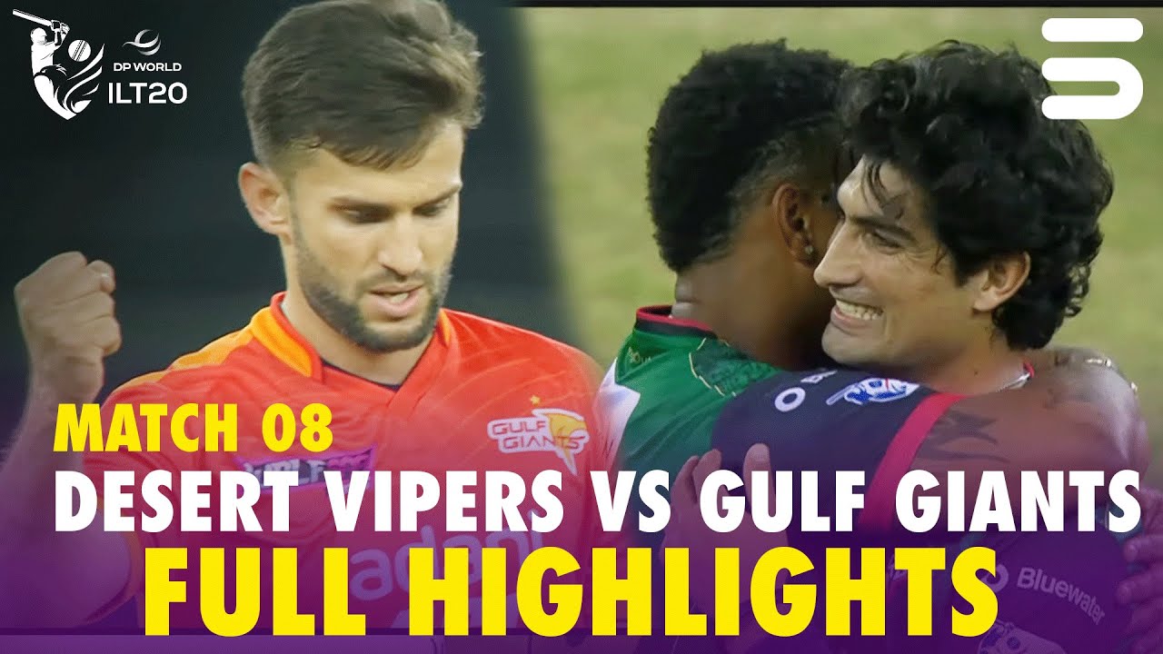 Full Highlights | Desert Vipers vs Gulf Giants | Match 8 | DP World ILT20 | M3Y1U