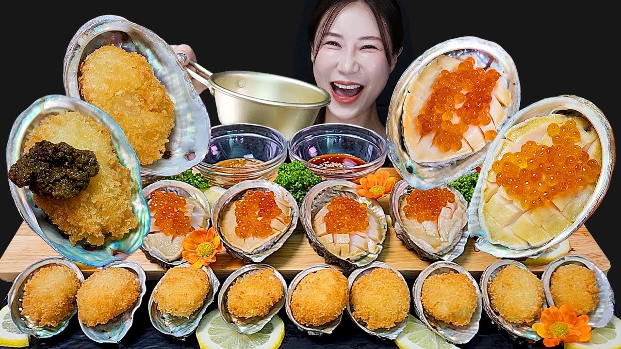 RAW ABALONE ❤️ ФРИЭД АБАЛОНА ФЛЕКС *CRUNCHY*MUKBANG