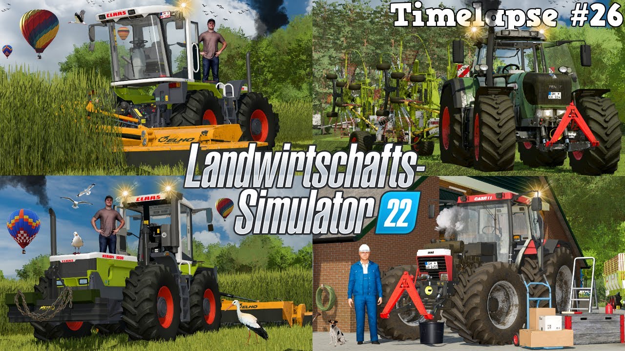 MONSTER-GRÜNROGGEN MÄHEN, 1,80m HOCH! 🌾😱 CLAAS XERION 3000 am LIMIT! 🔥🚜💨 | [LS22] - Timelapse #26