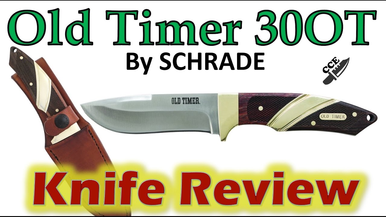 Review of Old Timer Capybara - Model 30OT.  An Outdoor Full Tang Fixed Blade EDC Knife by Schrade