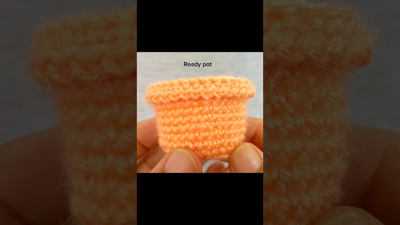 Crochet a plant pot #flower #crochet #knittingwithbano #knitting #shortvideo#viral