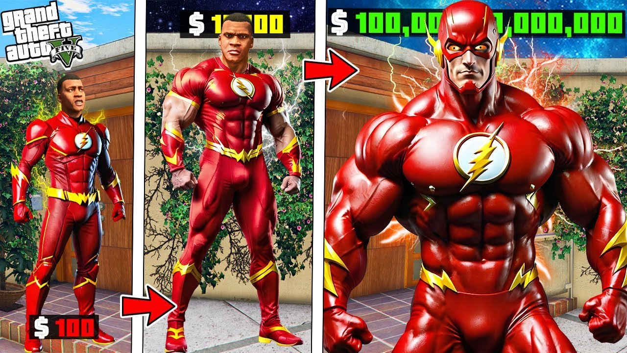 Franklin Wear Flashman Suit and Become Flashman In Gta 5
