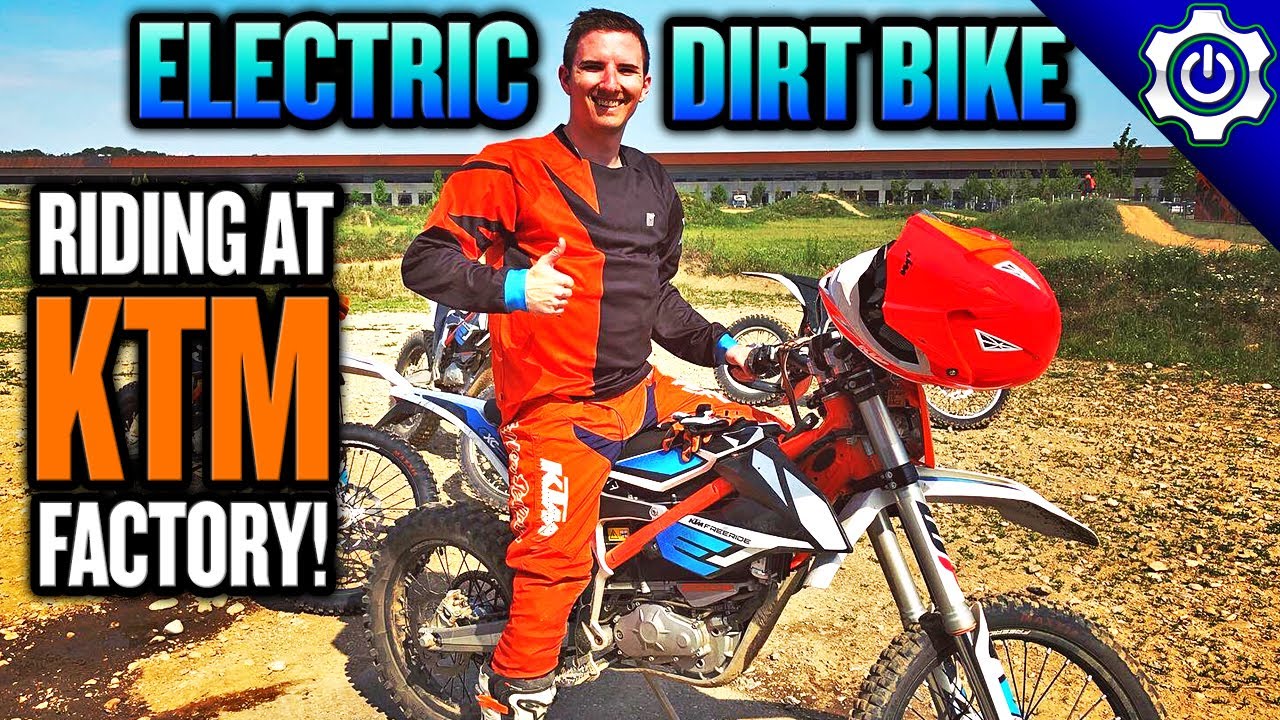 Riding an ELECTRIC DIRT BIKE at KTM Factory in Austria!