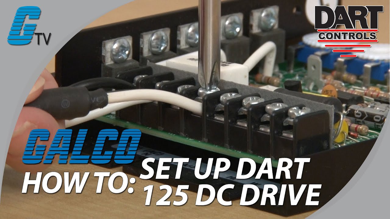 Как настроить приводы постоянного тока серии Dart Controls 125