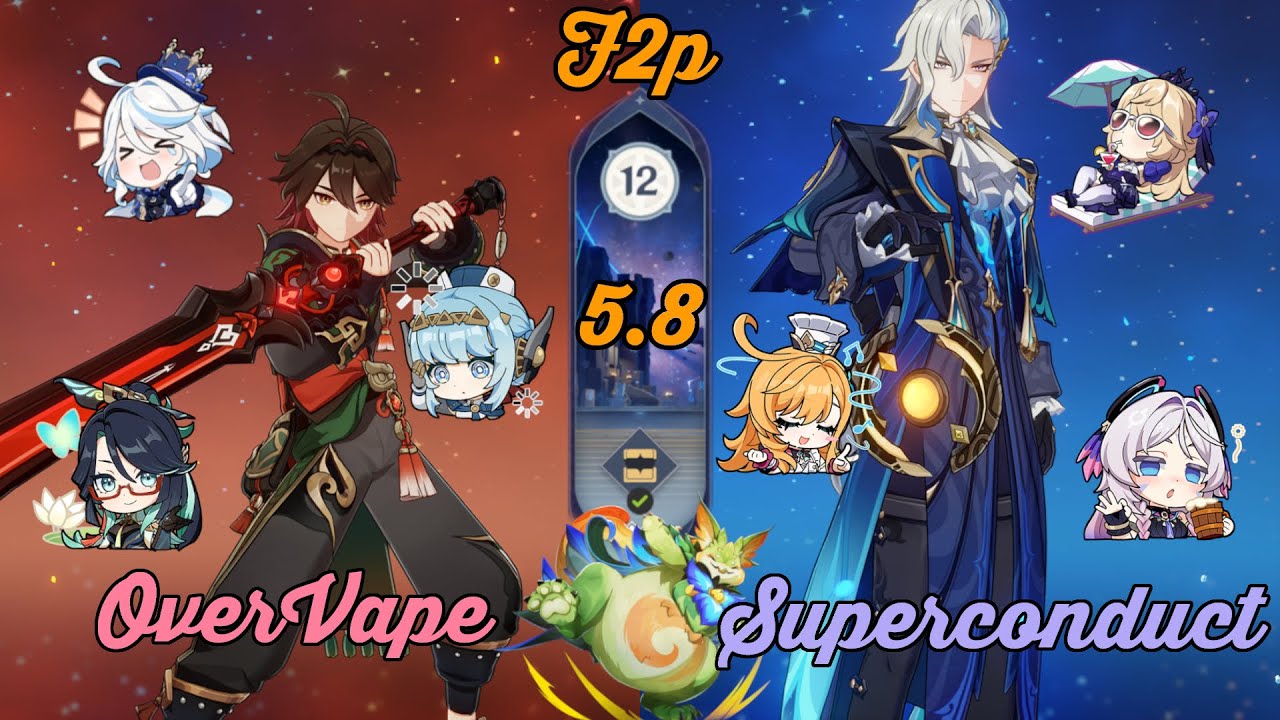 f2p | Gaming OverVape - Neuvillete Superconduct | 5.8 Spiral Abyss Floor 12 | Genshin Impact