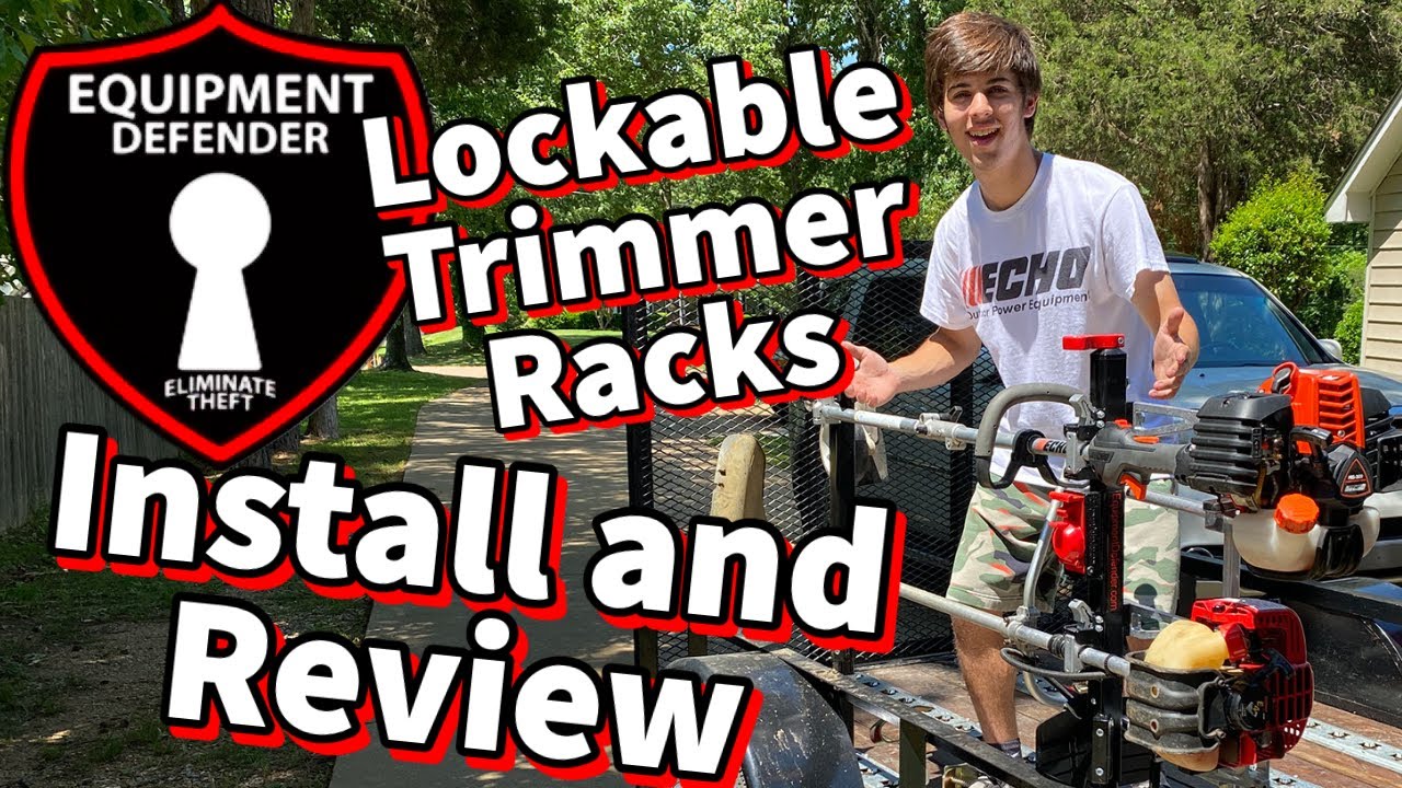 Equipment Defender Trimmer Rack Install/Review - BEST Trimmer Racks EVER!!!