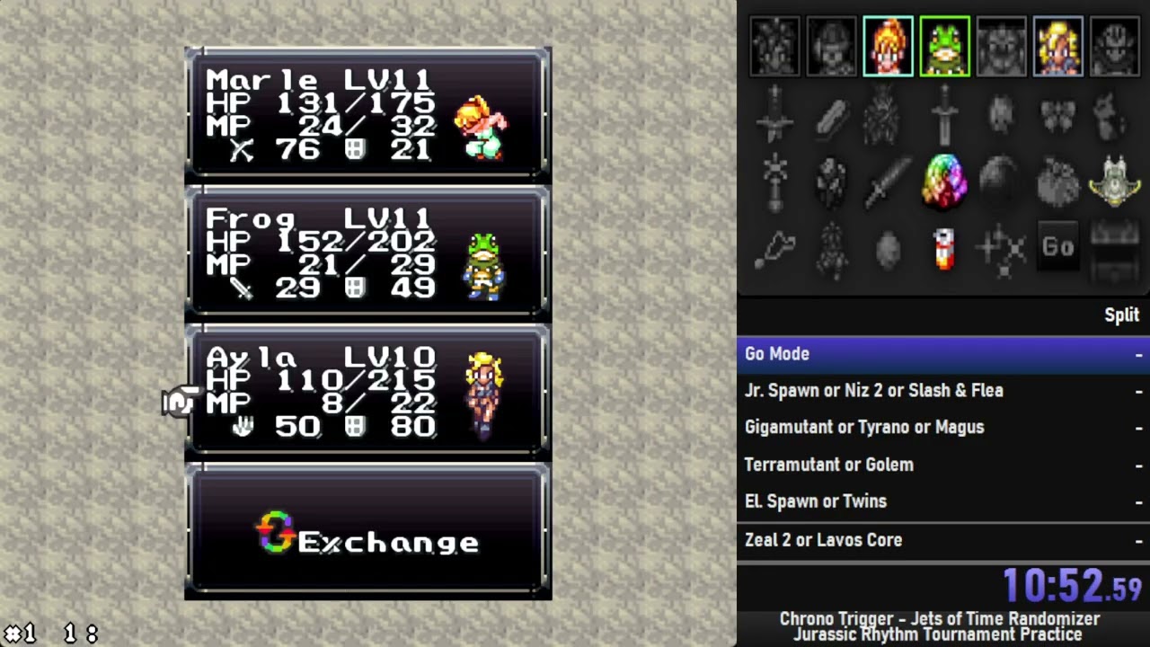 Chrono Trigger Jets of Time Rando - Jurassic Rhythm Tourney Practice - AMBITIOUS PLAYS (1:42:59)
