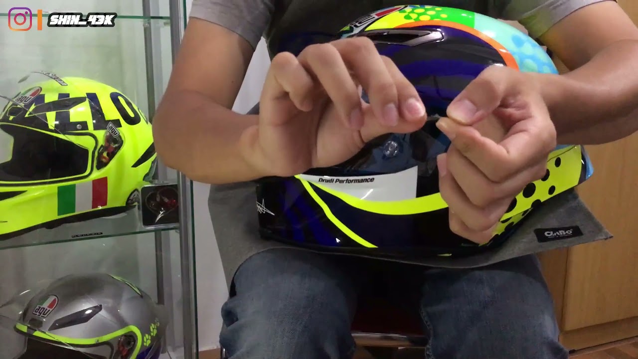 CARA PASANG TEAR OFF AGV PISTA/CORSA TEAR