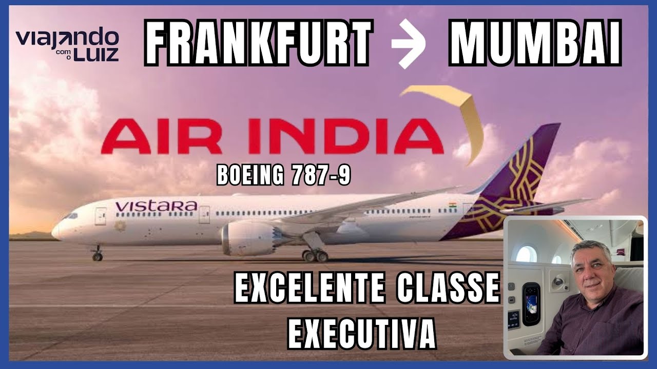 A BUSINESS CLASS DA AIR INDIA ME SURPREENDEU - VOANDO PARA MUMBAI