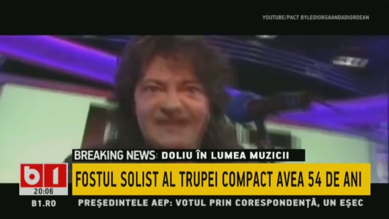 DOLIU IN LUMEA MUZICII: A MURIT LEO IORGA, SOLISTUL TRUPEI  COMPACT, 2 NOV 2019