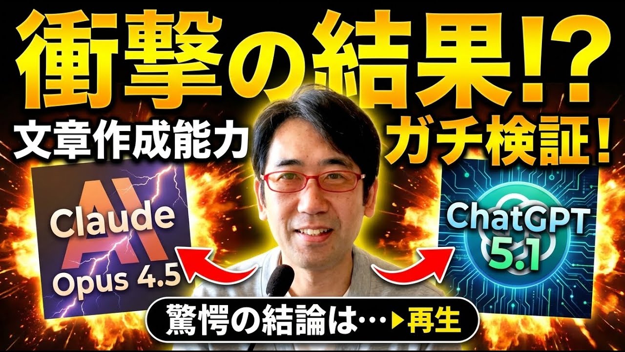 Claude Opus4.5で文章作成したらどうなる？ChatGPT5.1と比べてみた