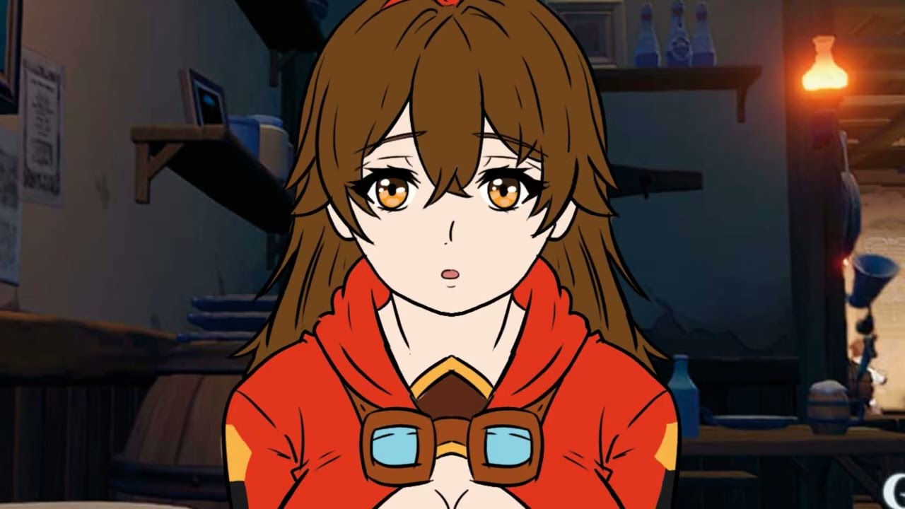Genshi Impact Aether x Amber ¡YA BÉSENSE maldita sea!