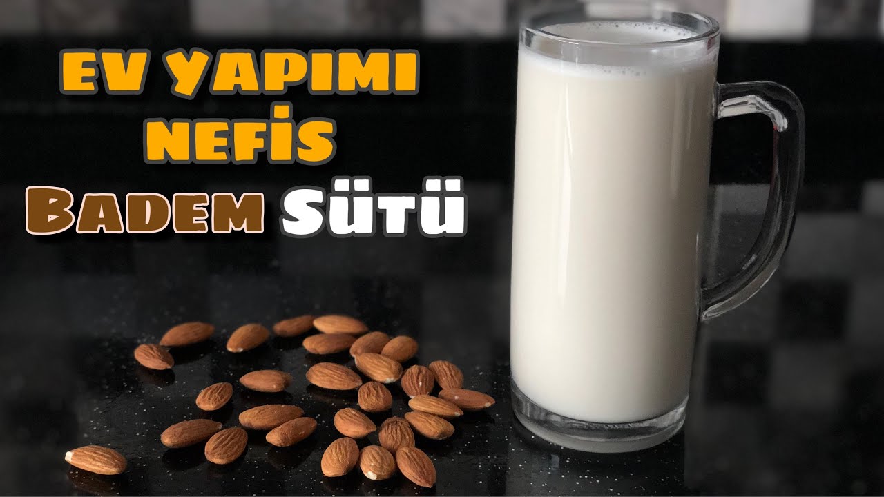 EVDE DE YAPILIR - (BÖLÜM 4) BADEM SÜTÜ NASIL YAPILIR | ÇOK ÇOK KOLAY !!!