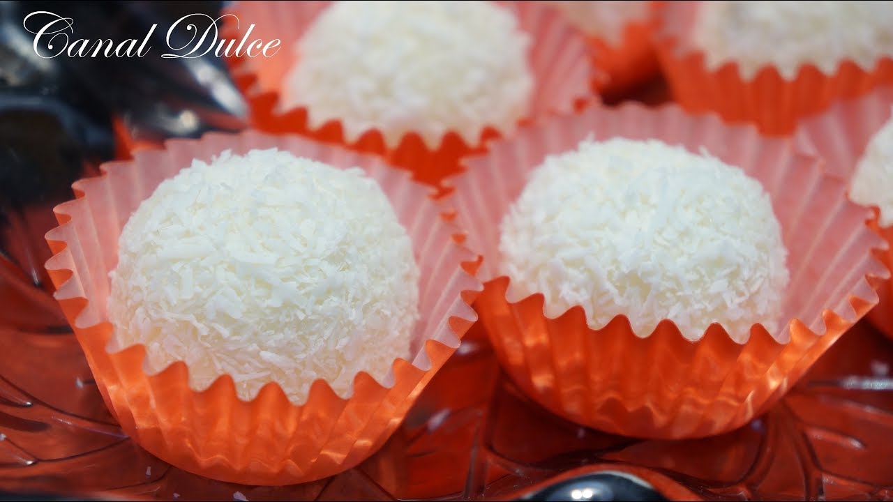 TRUFAS DE COCO O BOLITAS DE COCO RECETA FÁCIL Y ECONÓMICA