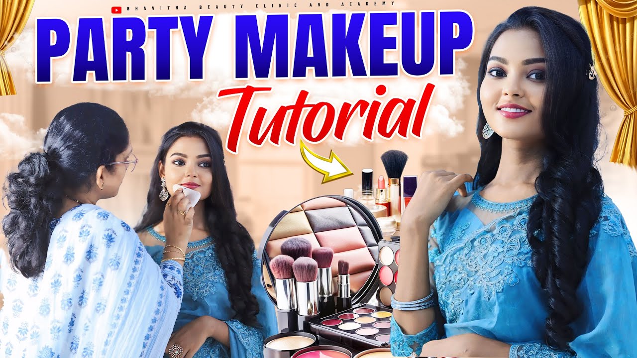 Party makeup tutorial in Telugu | Makeup course in Telugu