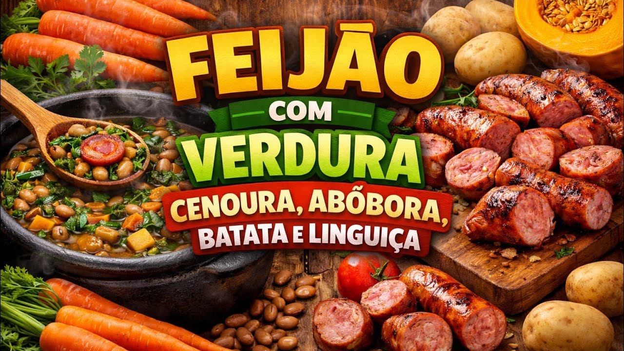 ##Feijão Cremoso com verduras e linguiça calabresa saboroso demais 😋 só faça!!