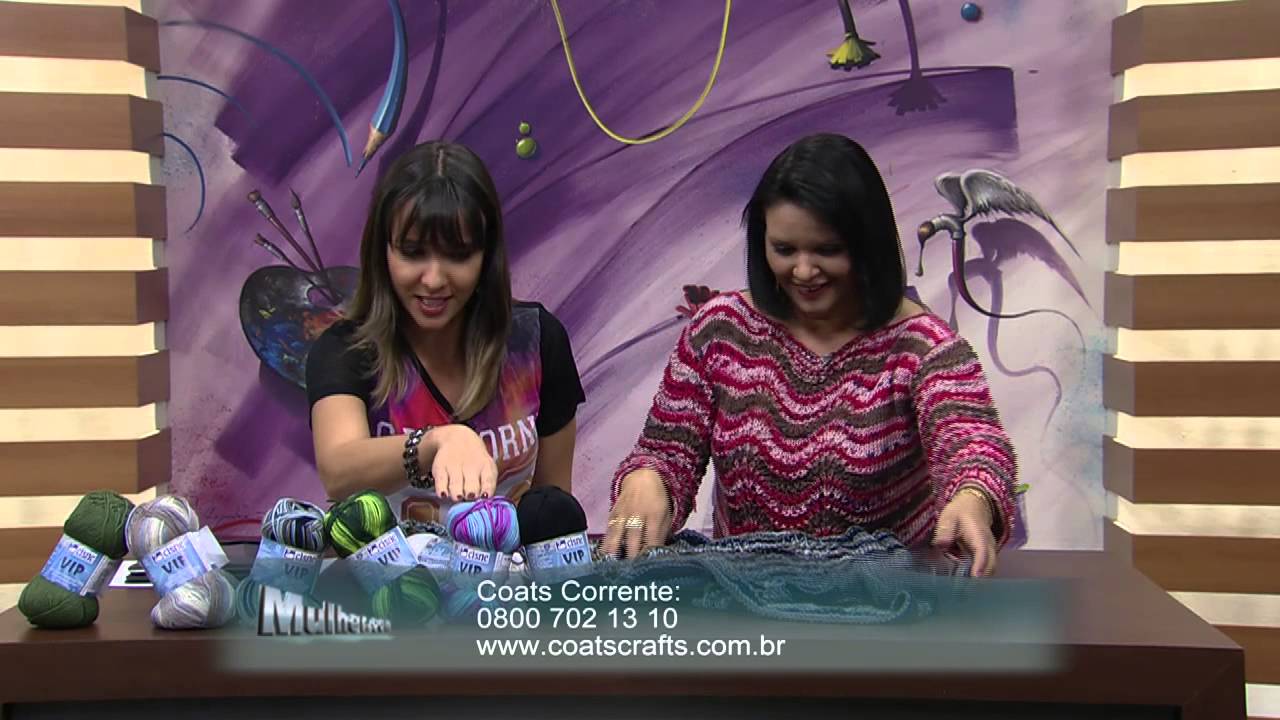 Mulher.com 11/08/2014 - Blusa Ponto Pavão por Noemi Fonseca - Parte 2