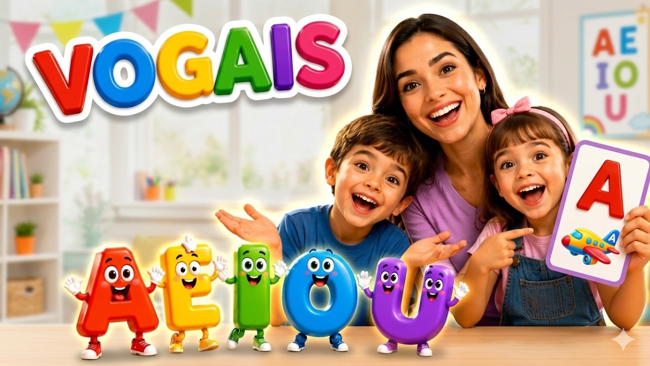 Aprenda as Vogais Cantando: A E I O U  - MURUNOS