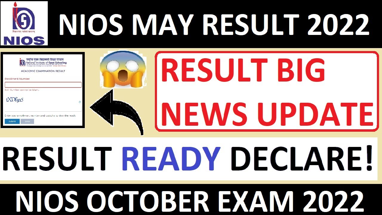 NIOS APRIL/MAY 2022 RESULT READY TO DECLARE l TMA l NIOS OCTOBER EXAM 2022  l