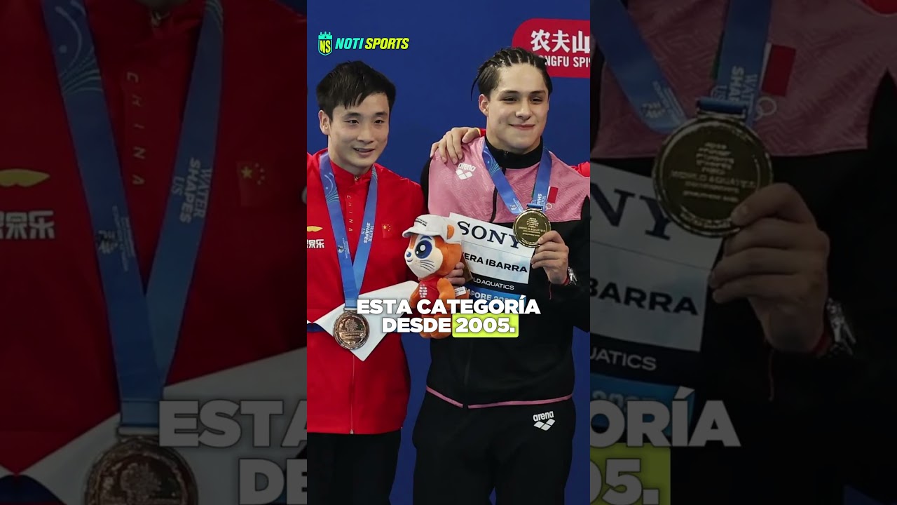 &iexcl;#OsmarOlvera es #Campe&oacute;ndelMundo! 🏊&zwj;♂️✨ #NotiSports #Shorts