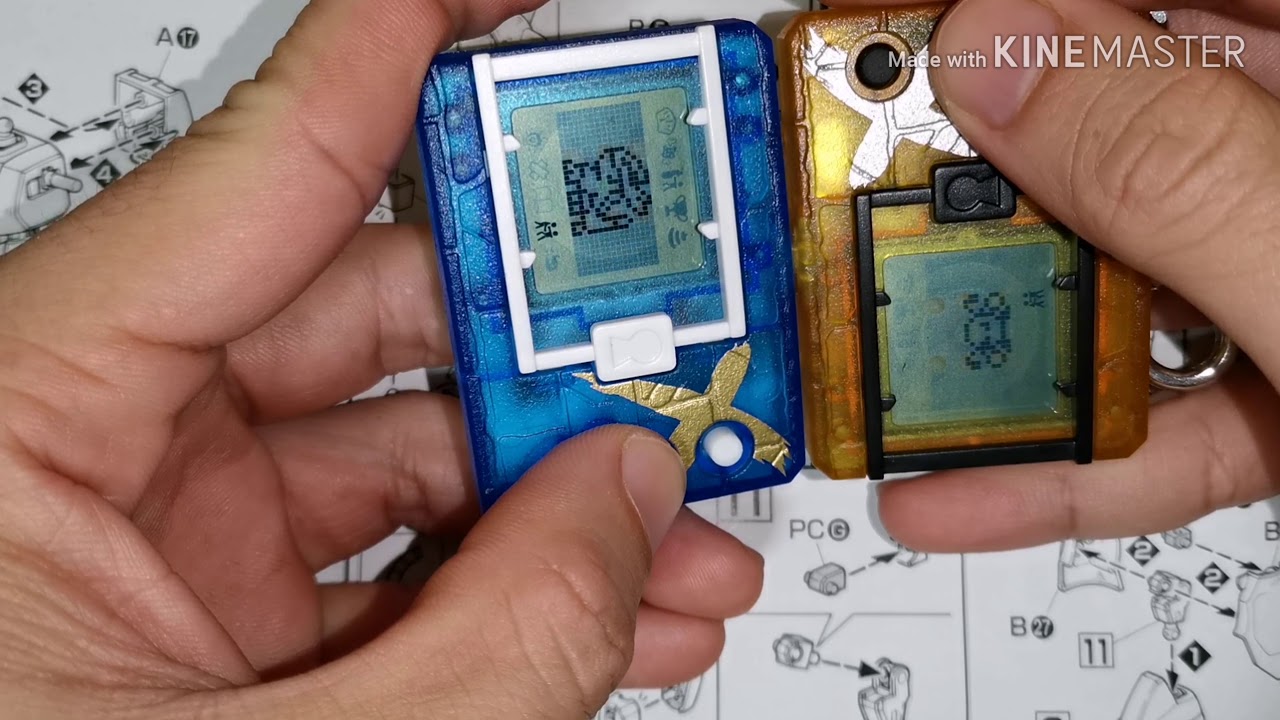 DIGIMON X VER 3 MAMEMON X (YELLOW) VS GINRYUMON (BLUE)