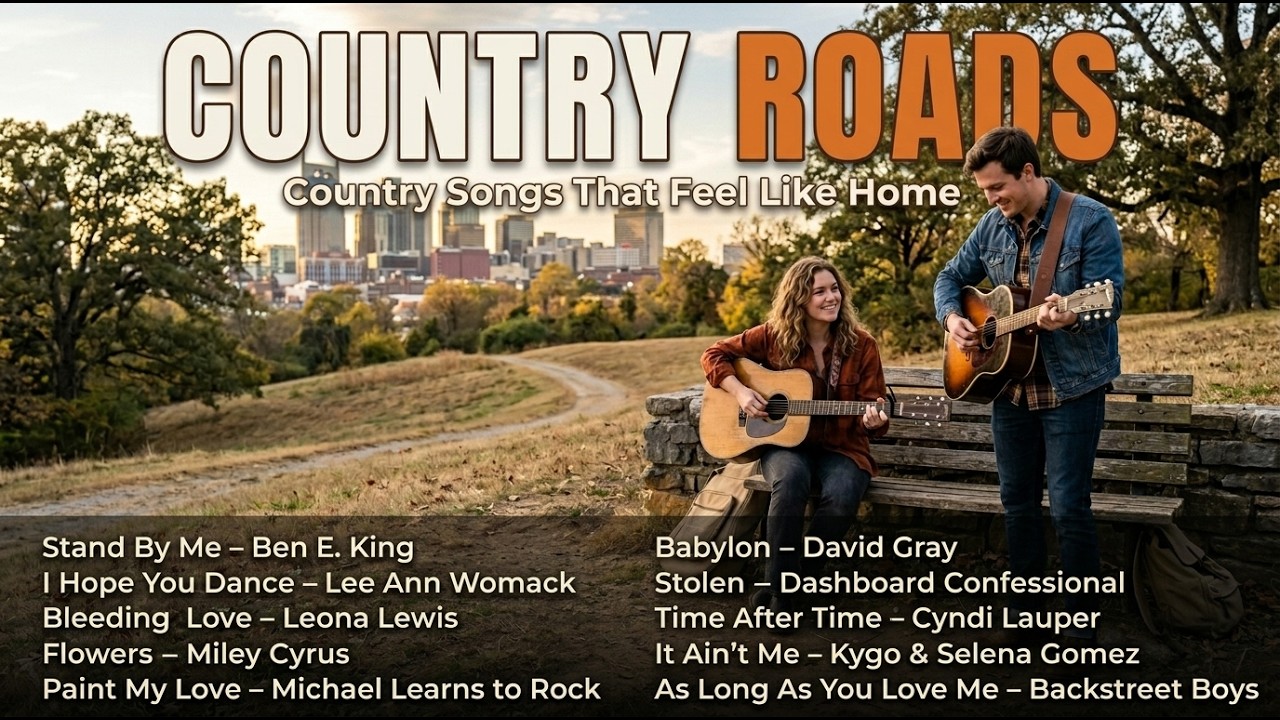 American Country Folk Playlist – Relaxing Acoustic Guitar & Road Trip Vibes