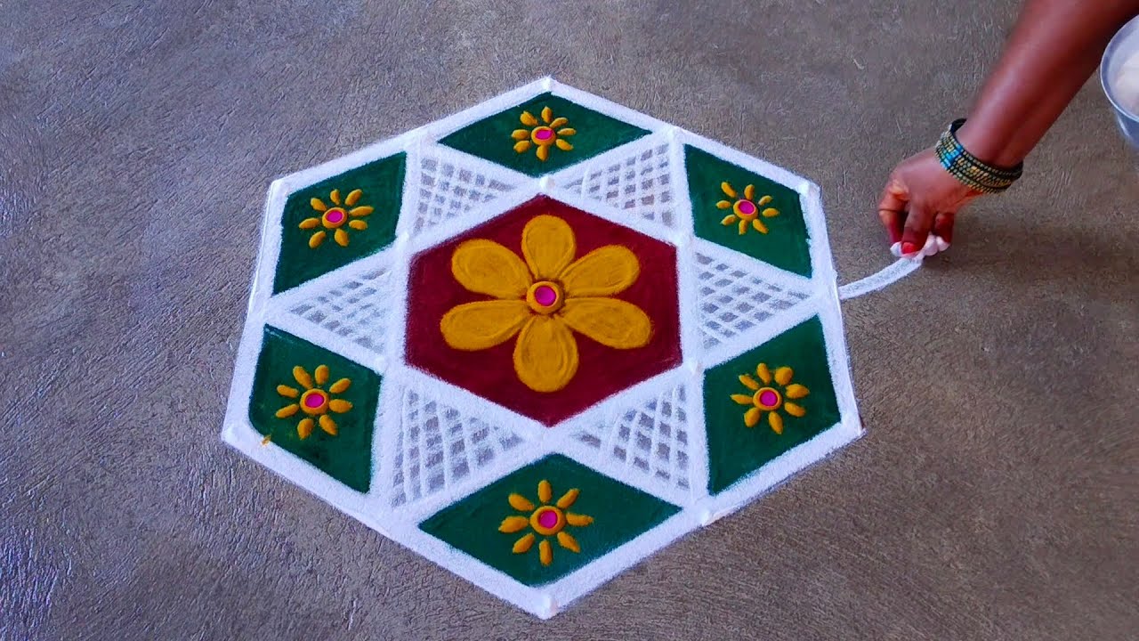 Beautiful rangoli azhagiya kolam ❤️❤️❤️❤️❤️❤️