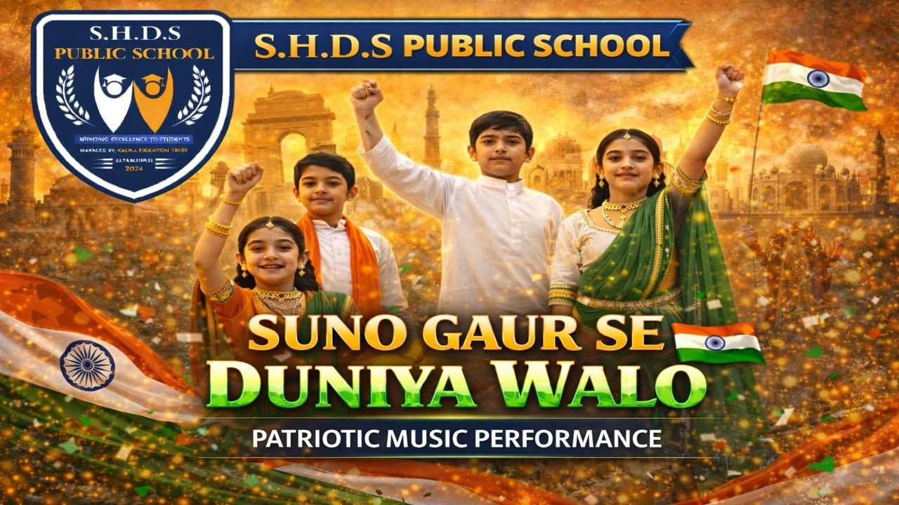 Suno Gaur Se Duniya Walo | Patriotic Song Performance | Republic Day Special | S.H.D.S Public School