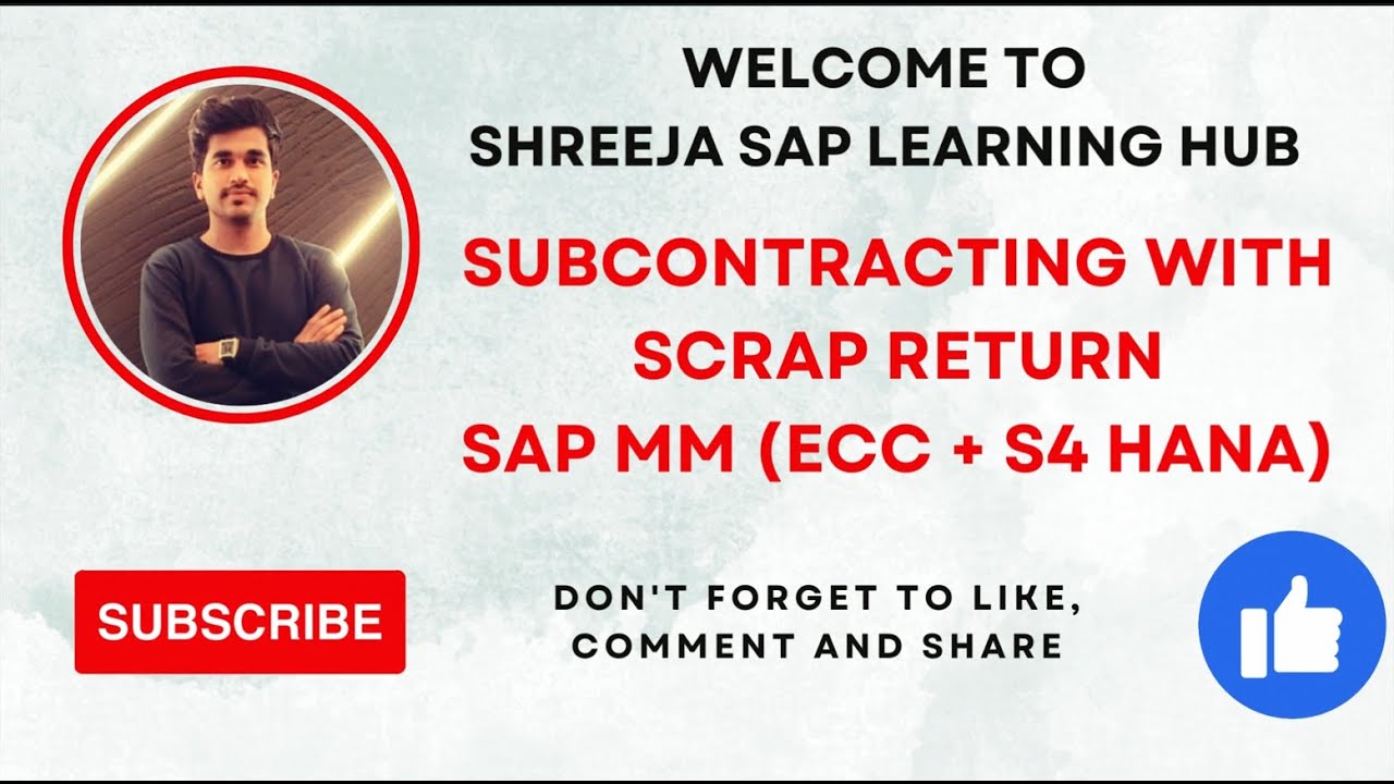 Subcontracting with scrap return | SAP MM | SAP Courses in Pune