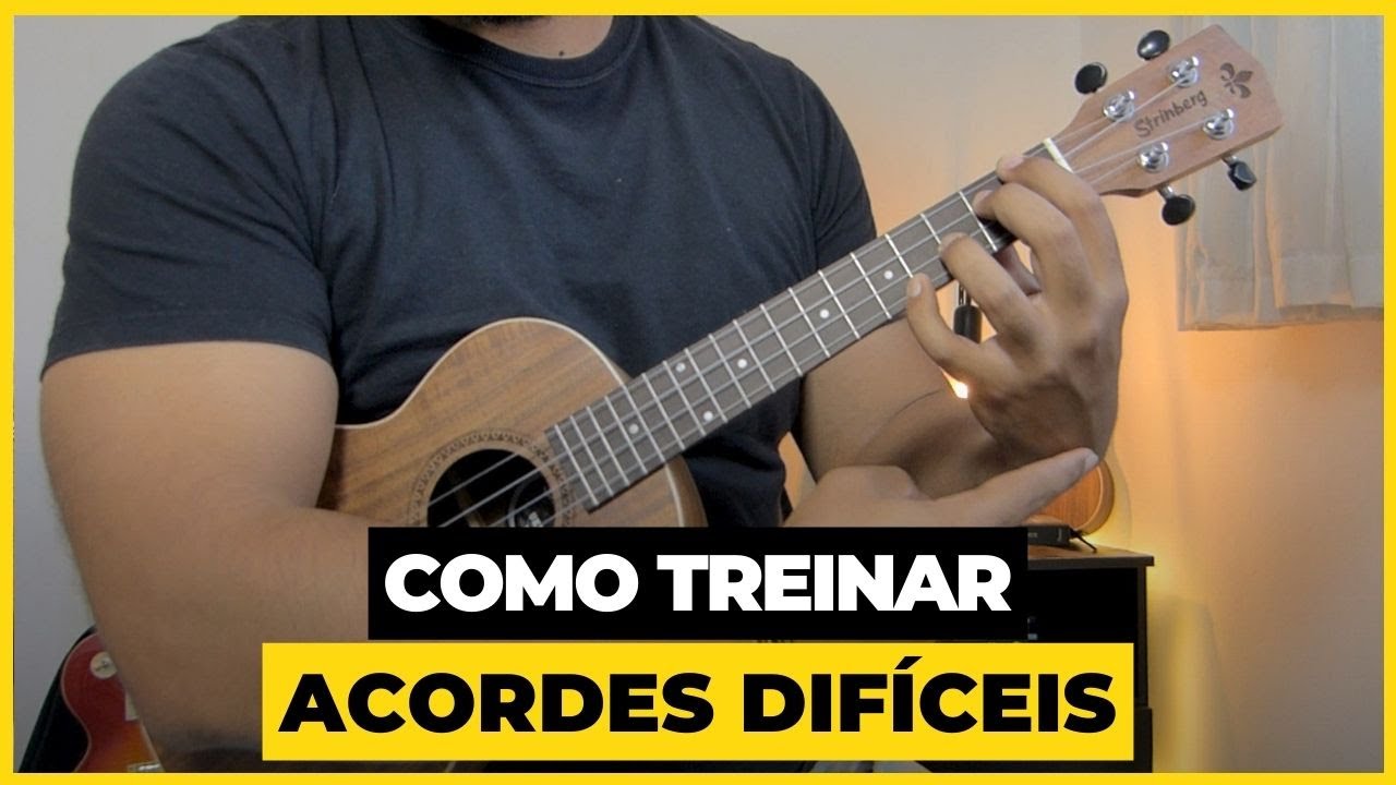 Como treinar acordes difíceis no ukulele