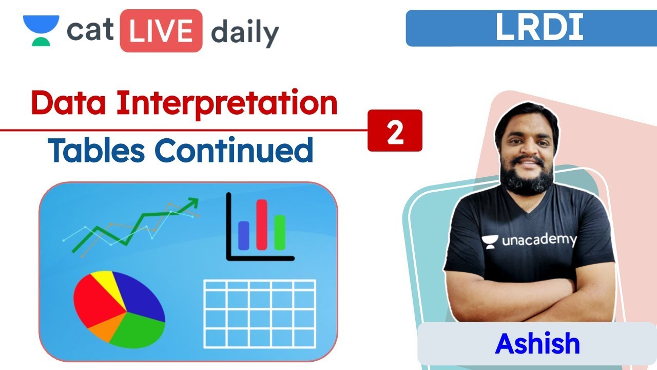 CAT: TABLES – L2 | DATA INTERPRETATION | Unacademy CAT | Ashish Sir