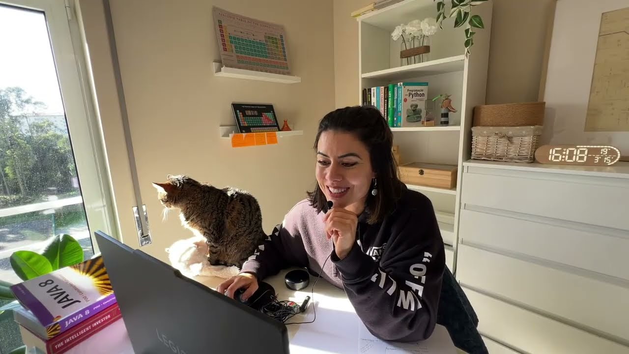 🔴Engenheira estuda e cria negócio de IA (21/90) 🍅Pomodoro 50:10, Study with me, Produtividade